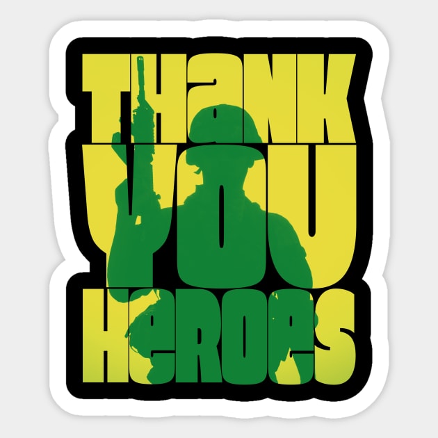 Thank You Heroes Soldier Silhouette Sticker by Getmilitaryphotos